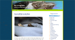 Desktop Screenshot of mylovelyrats.com